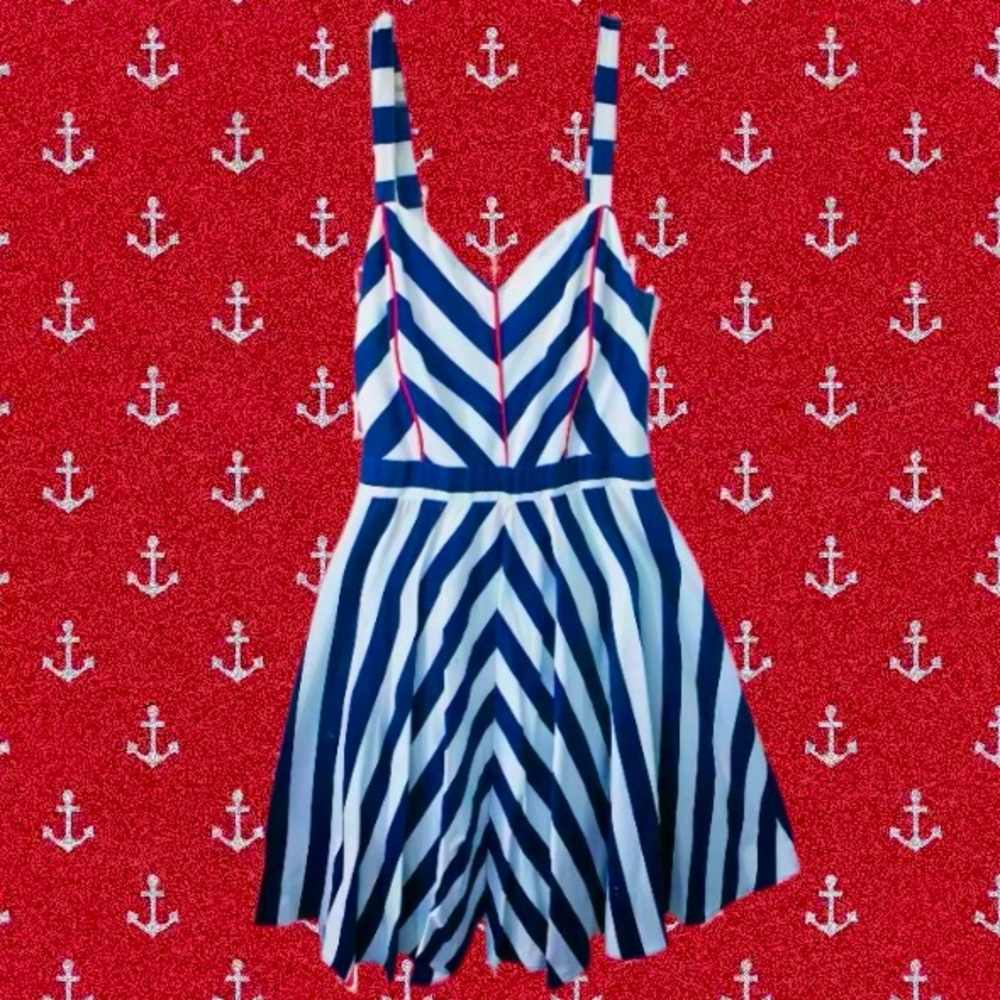 Nautical Navy PinUp Dress